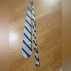 Polo Ralph Lauren Men’s 100% Silk Tie Red Blue Green and Yellow Striped HandMade